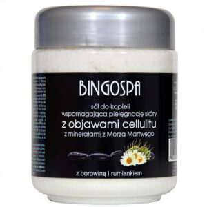Antycellulitowa sól do kąpieli z minerałami z Morza Martwego i borowiną