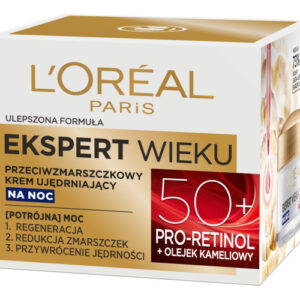 Ekspert Wieku 50+ przeciwzmarszczkowy krem ujędrniający na noc
