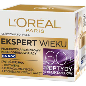 Ekspert Wieku 60+ przeciwzmarszczkowy krem odbudowujący na noc