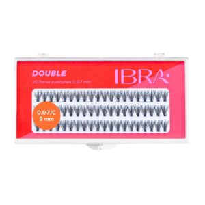 Kępki sztucznych rzęs Double Knot-Free 0.07 C-9mm