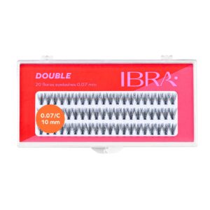 Kępki sztucznych rzęs Double Knot-Free 20 D-10mm