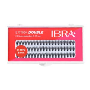 Kępki sztucznych rzęs Extra Double Knot-Free C 0.10-8mm