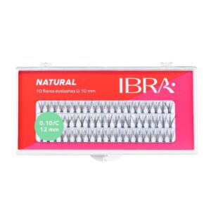 Kępki sztucznych rzęs Natural Knot-Free 0.10 C-12mm