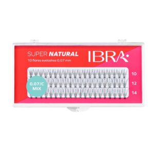 Kępki sztucznych rzęs Super Natural 10 D-0.07mm C Mix