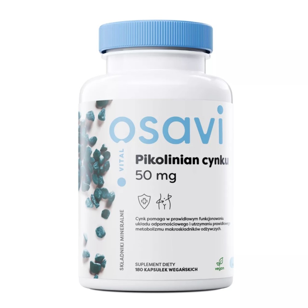 OSAVI PIKOLINIAN CYNKU 50MG 180 VEGEKAPS