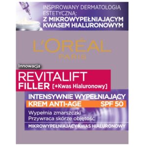 Revitalift Filler [HA] SPF50 intensywnie wypełniający krem do twarzy przeciw oznakom starzenia