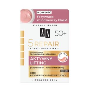 Technologia Wieku 5Repair 50+ Aktywny Lifting krem na noc regenerująco-rozświetlający