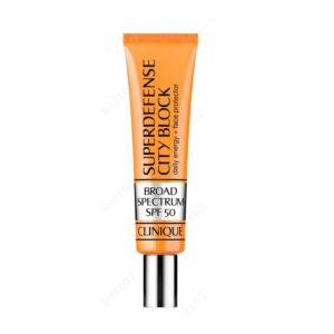 Superdefense™ City Block Broad Spectrum SPF50 Daily Energy + Face Protector ochronny krem do twarzy z wysokim filtrem przeciwsłonecznym