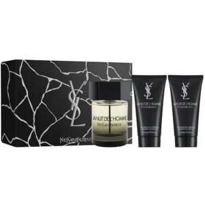 La Nuit De L'Homme zestaw woda toaletowa spray 100ml + żel pod prysznic 2x50ml