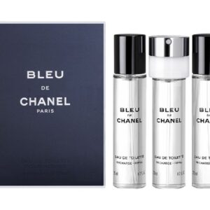 Bleu de Chanel Pour Homme zestaw woda toaletowa spray + wkłady 3x