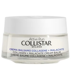 Attivi Puri Collagen + Malachite Cream Balm przeciwzmarszczkowy krem-balsam do twarzy z kolagenem i malachitem