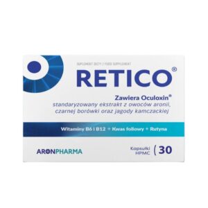 Retico wsparcie wzroku suplement diety 30 kapsułek