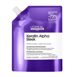 Serie Expert Keratin Alpha Sleek szampon wygładzający refill