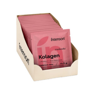 Kolagen + Witamina C + Kwas Hialuronowy suplement diety Truskawka 20x11.5g