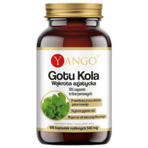 Gotu Kola wąkrota azjatycka ekstrakt 10% saponin triterpenowych suplement diety 100 kapsułek