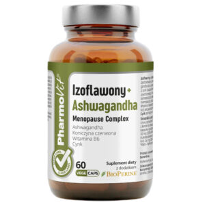 Izoflawony + Ashwagandha Menopause Complex suplement diety 60 kapsułek