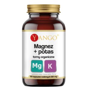 Magnez + potas formy organiczne suplement diety 90 kapsułek