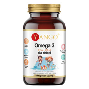 Omega 3 dla dzieci EPA + DHA suplement diety 60 kapsułek