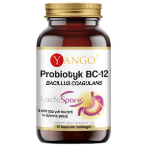 Probiotyk BC-12 Bacillus Coagulans suplement diety 30 kapsułek