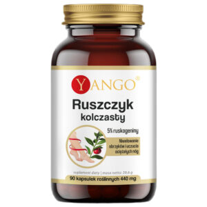Ruszczyk kolczasty ekstrakt 5% ruskogeniny suplement diety 90 kapsułek